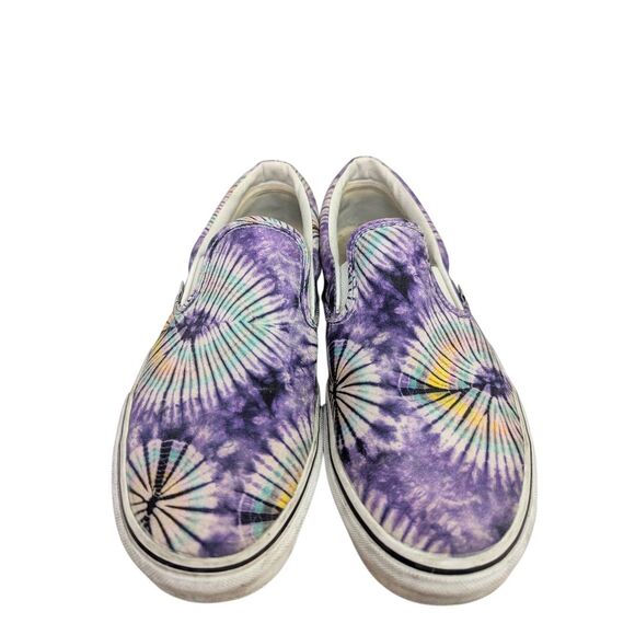 Vans New Age purple multi tie dye classic slip on sneakers mens 11.5 - Picture 5 of 7